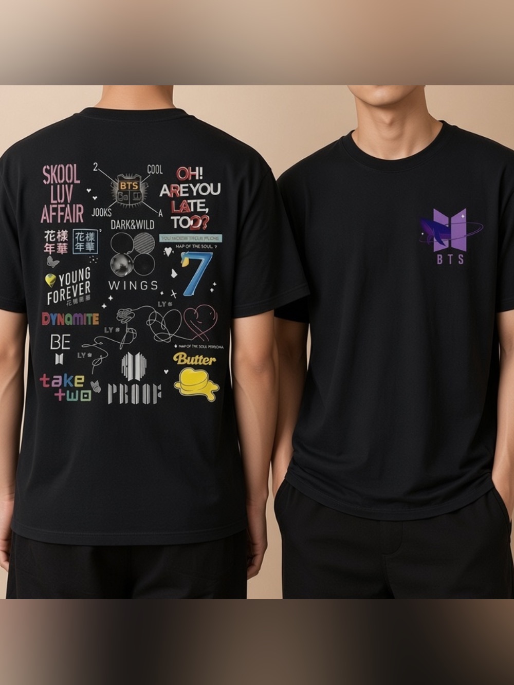 BTS Kpop Albums Discography Skool Luv Affair Wings Map of the Soul Butter Tee